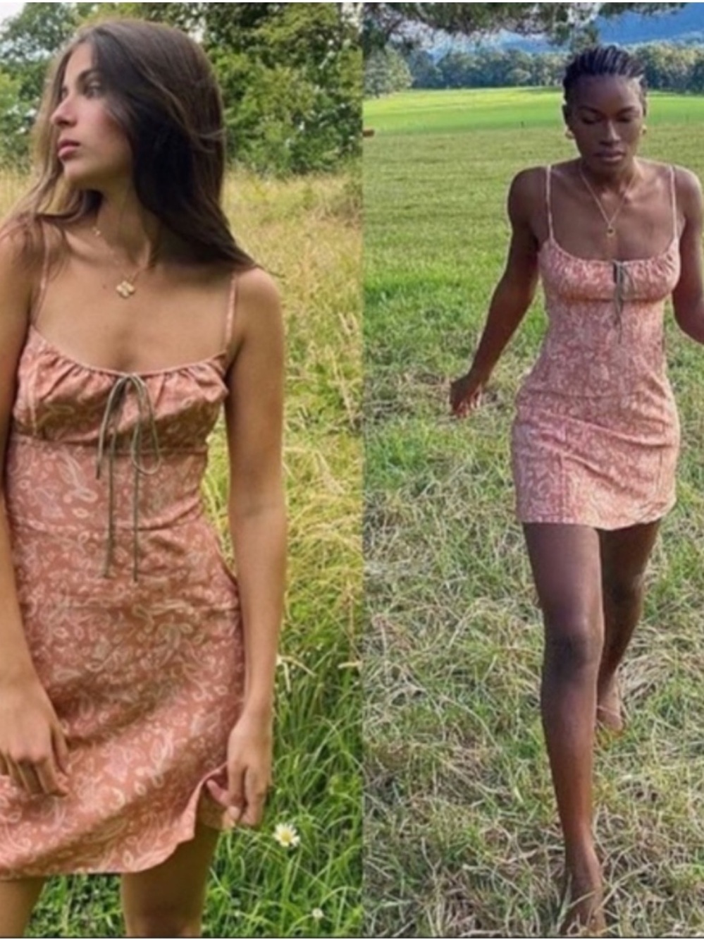 Realisation Par Dress Ines Mini Silk in Dazed  Pink Paisley